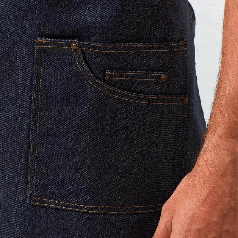 Premier District Waxed Look Bib Apron PR134