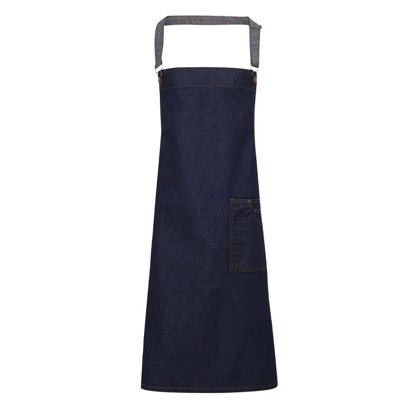 Premier District Waxed Look Bib Apron PR134