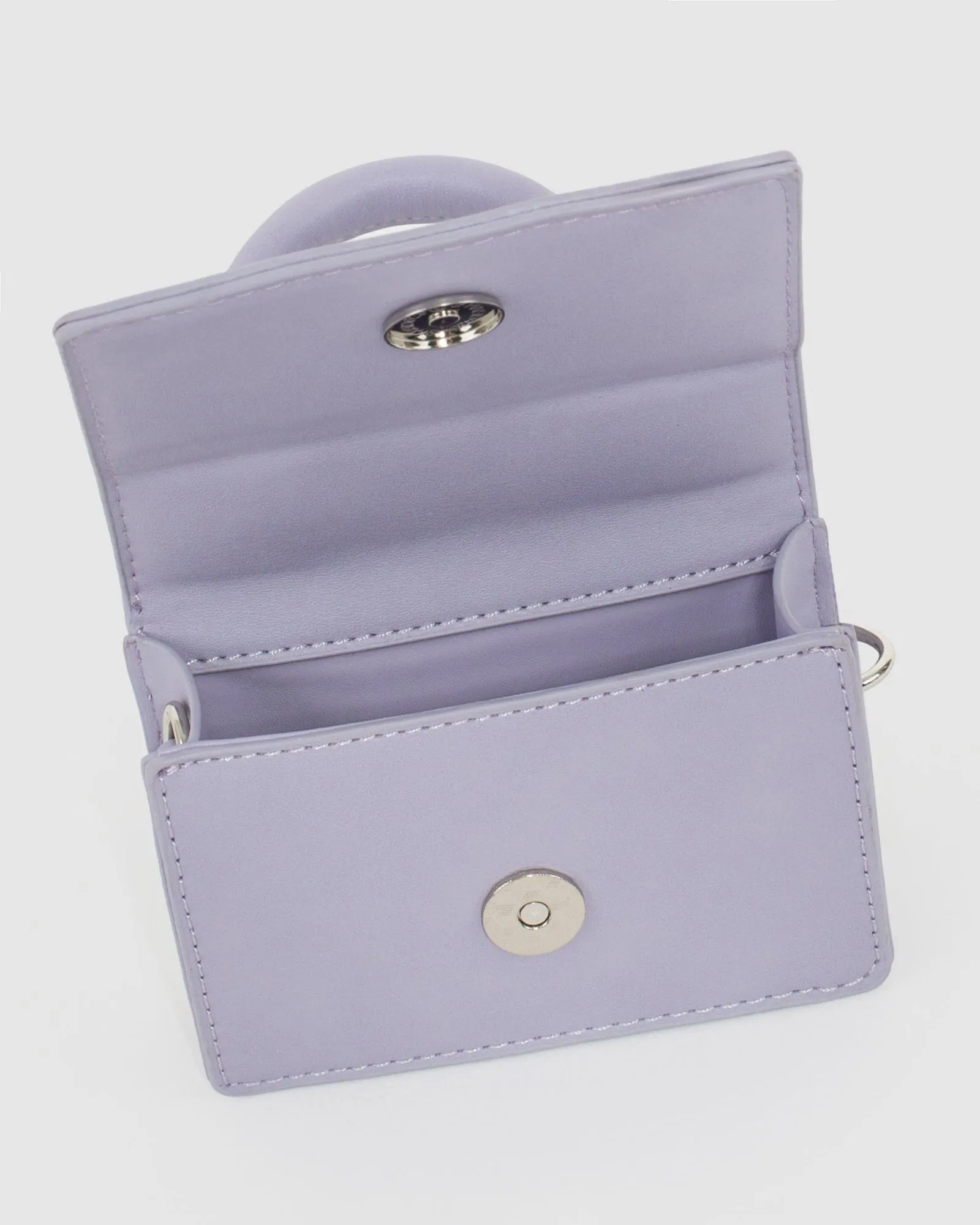 Purple Isabella Bow Mini Bag
