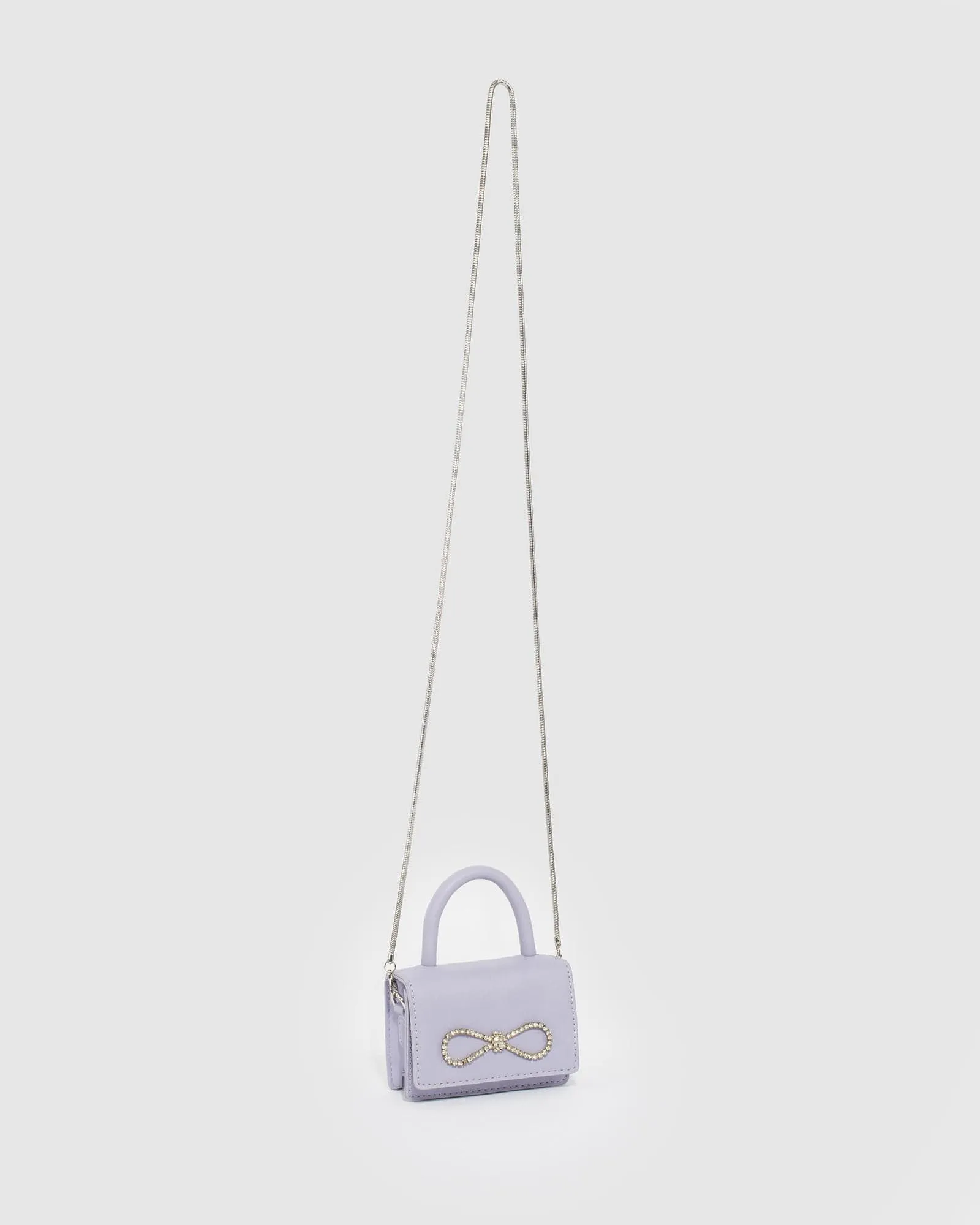 Purple Isabella Bow Mini Bag