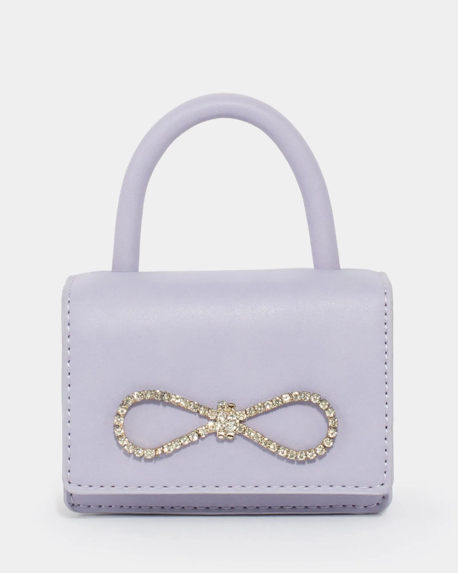 Purple Isabella Bow Mini Bag