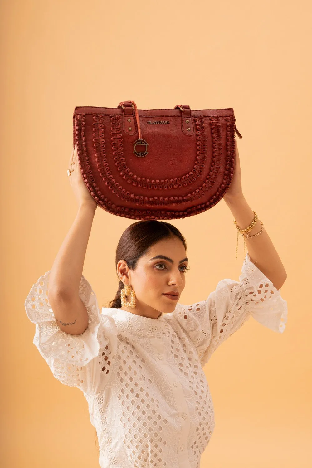 Rennes Leather Coiled Tote