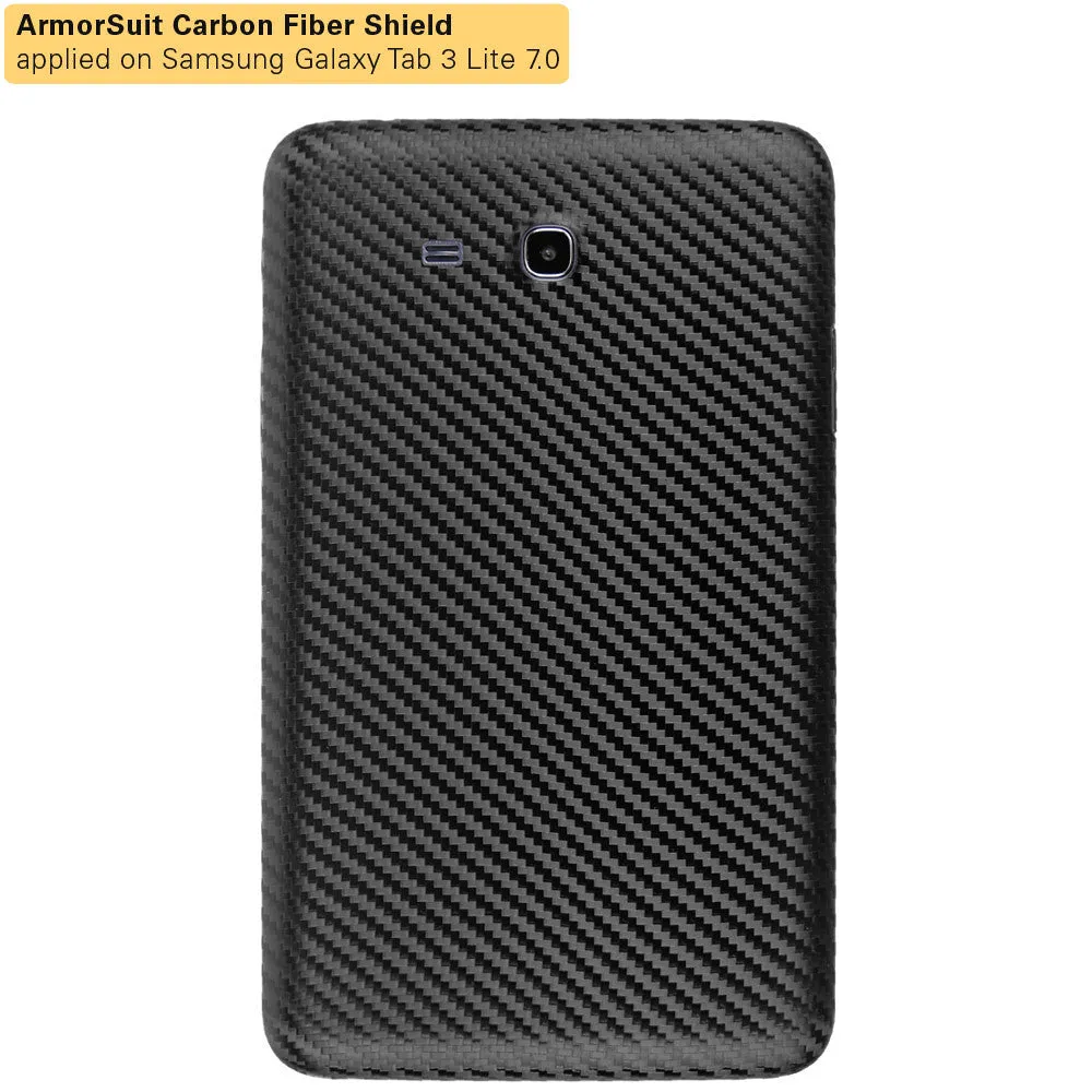 Samsung Galaxy Tab 3 Lite 7" Screen Protector   Black Carbon Fiber Film Protector