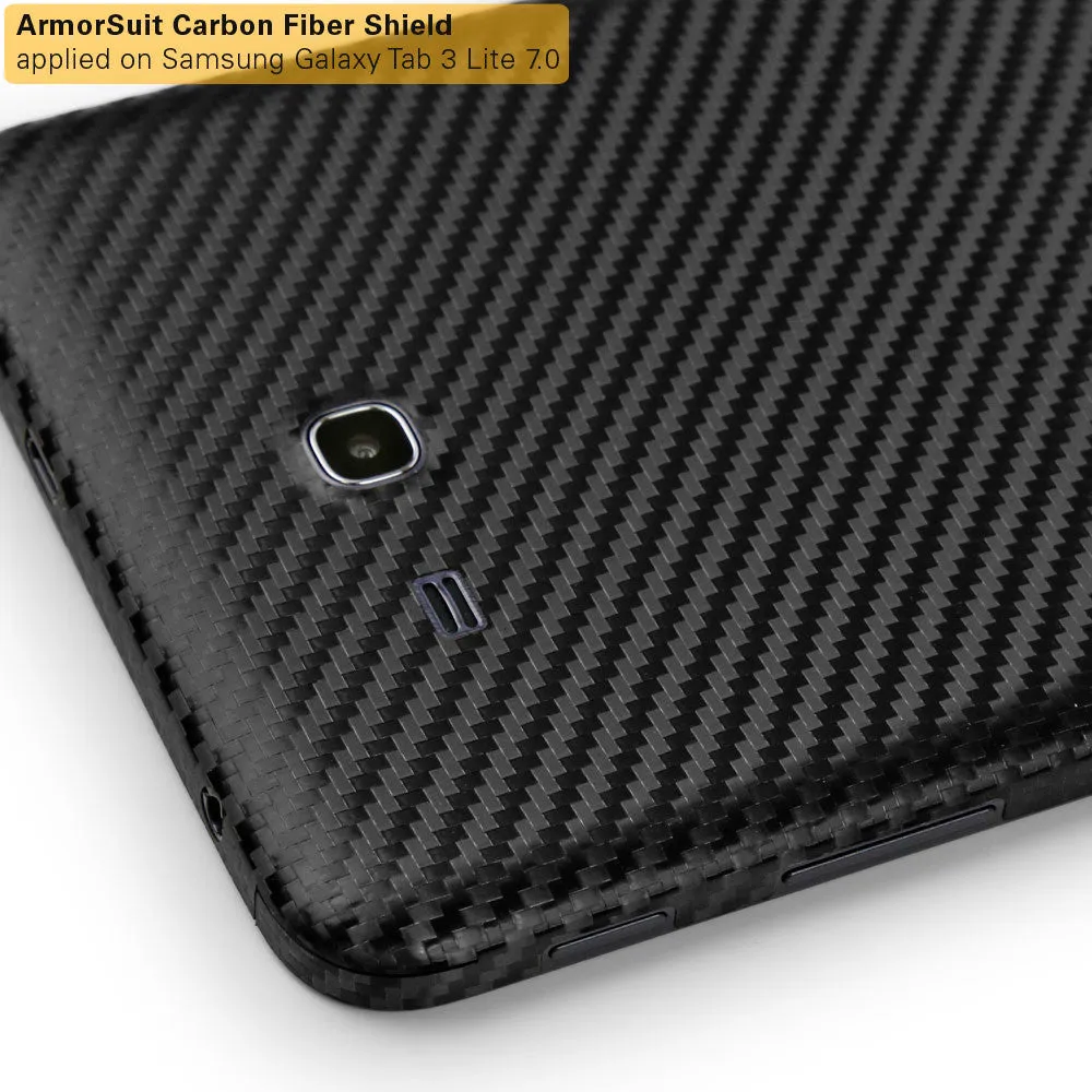 Samsung Galaxy Tab 3 Lite 7" Screen Protector   Black Carbon Fiber Film Protector