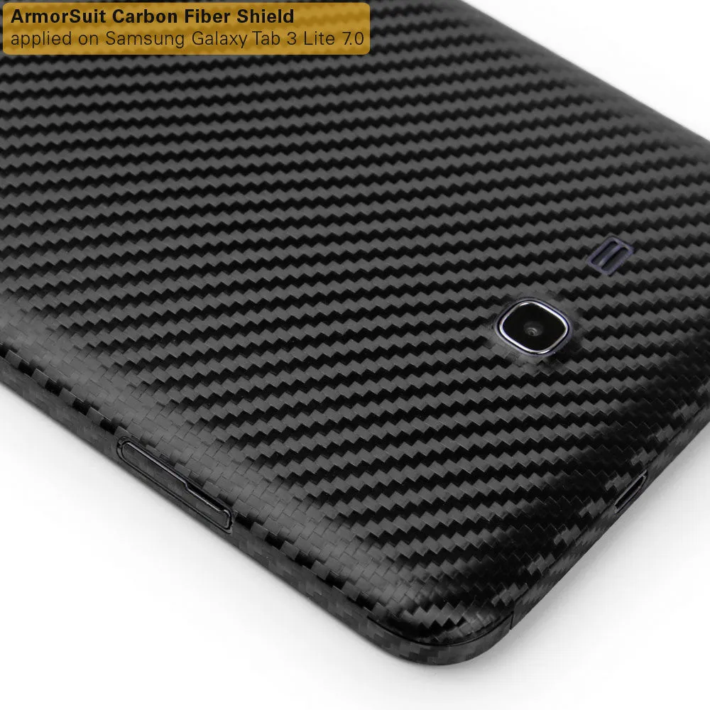 Samsung Galaxy Tab 3 Lite 7" Screen Protector   Black Carbon Fiber Film Protector
