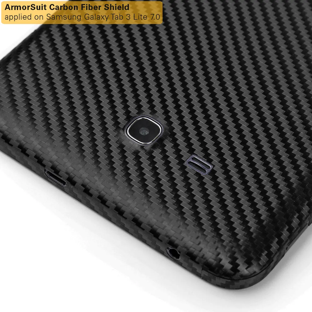 Samsung Galaxy Tab 3 Lite 7" Screen Protector   Black Carbon Fiber Film Protector