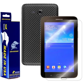 Samsung Galaxy Tab 3 Lite 7" Screen Protector   Black Carbon Fiber Film Protector