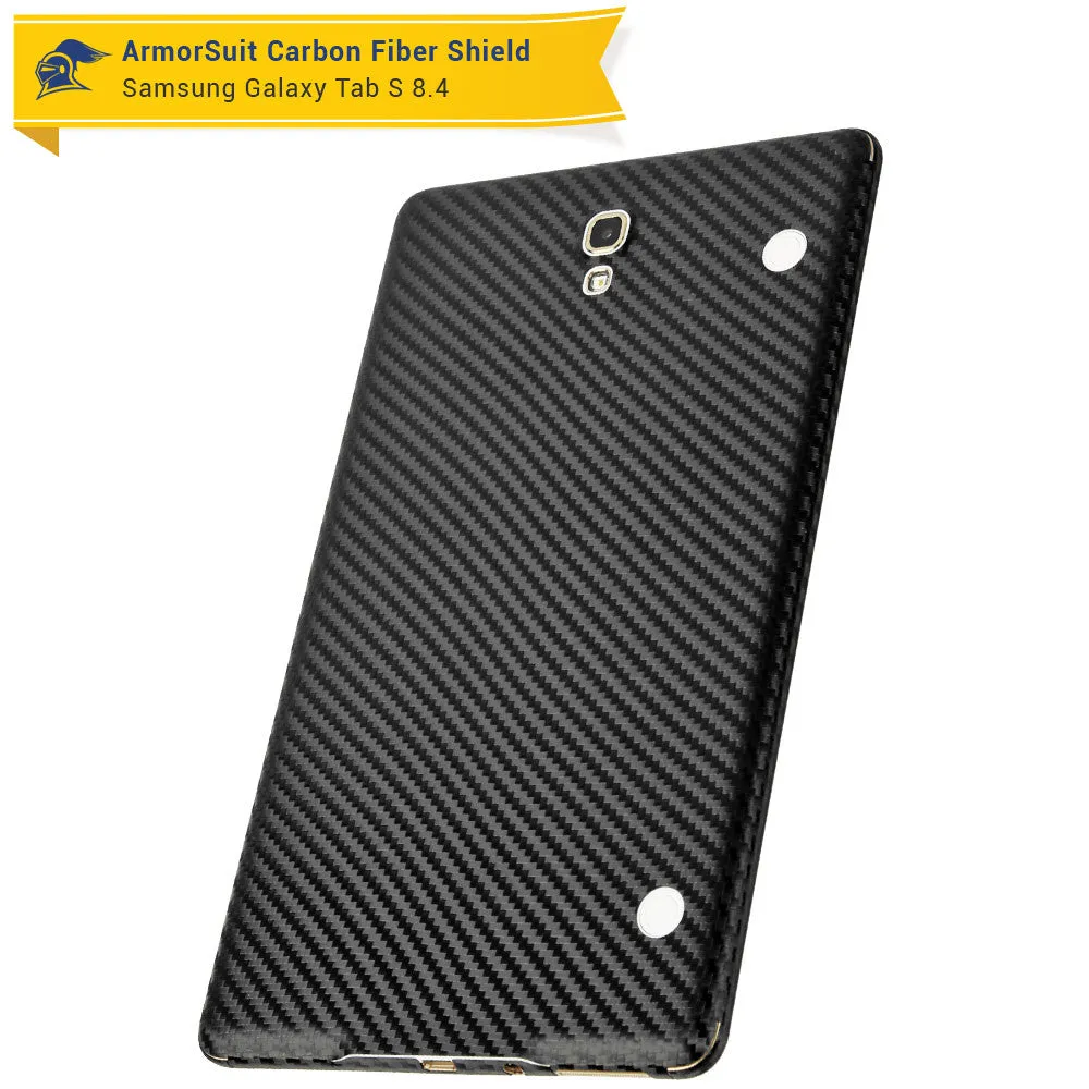 Samsung Galaxy Tab S 8.4 LTE Screen Protector   Black Carbon Fiber Film Protector