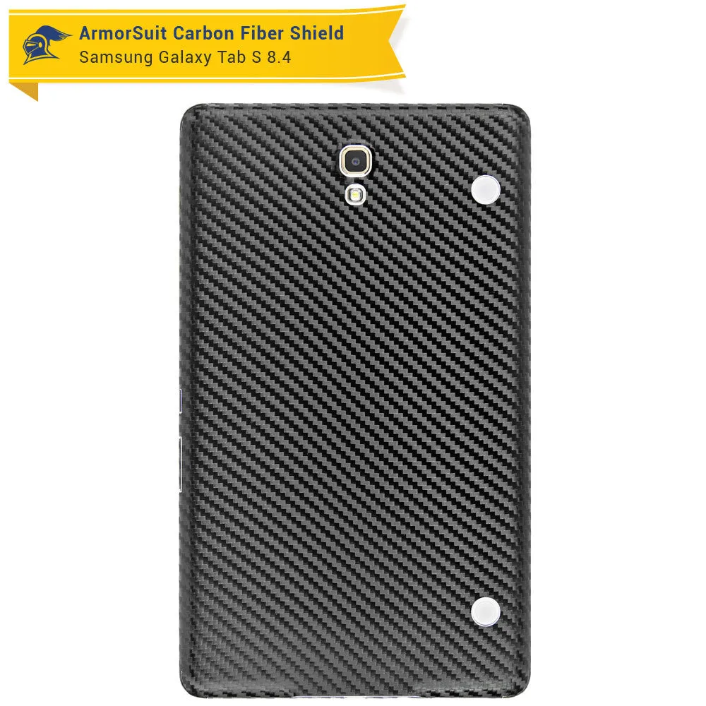 Samsung Galaxy Tab S 8.4 LTE Screen Protector   Black Carbon Fiber Film Protector