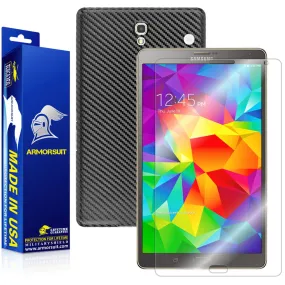 Samsung Galaxy Tab S 8.4 LTE Screen Protector   Black Carbon Fiber Film Protector
