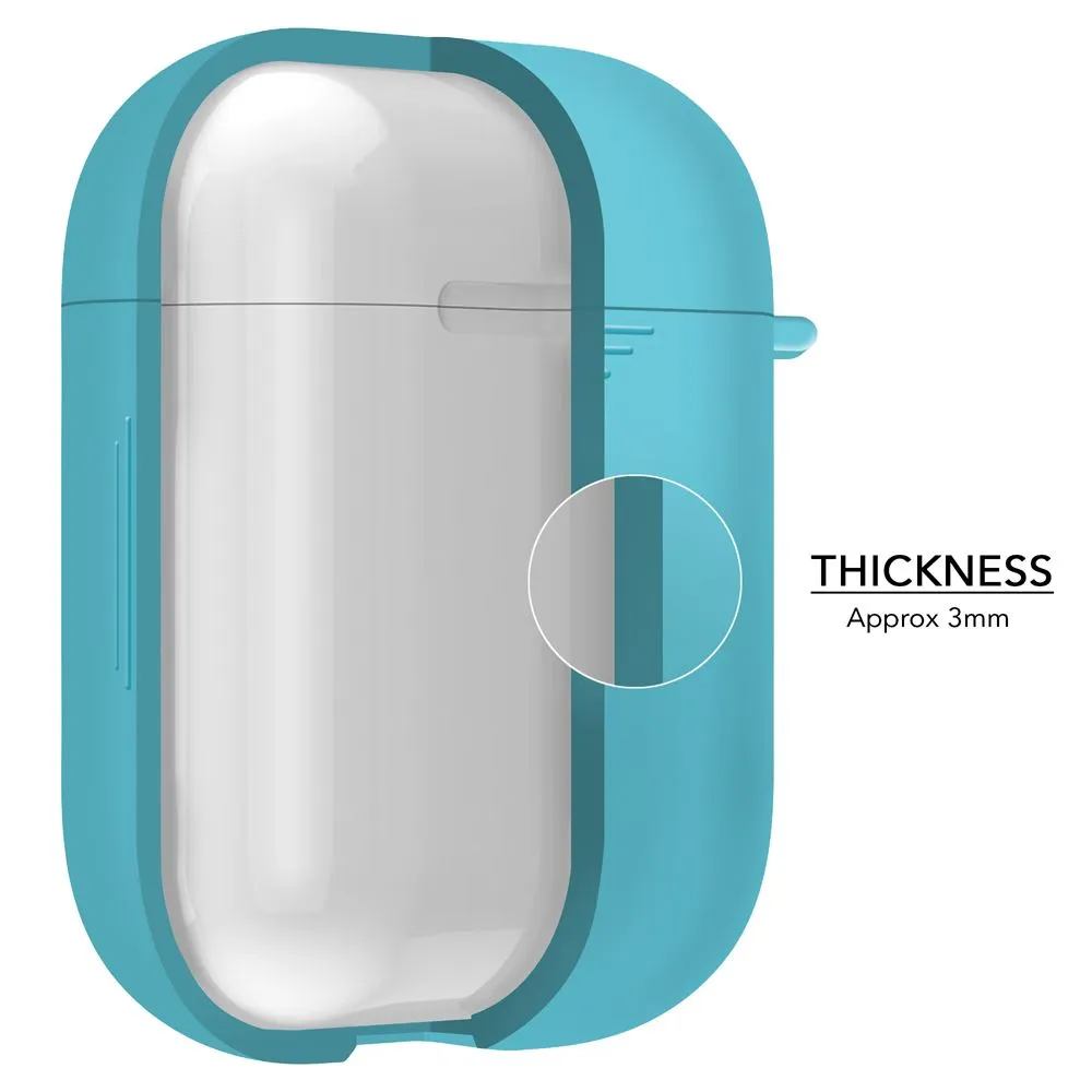 Silicone Sky Blue Airpod Case for Airpods 1st Gen and 2nd Gen