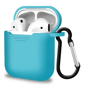 Silicone Sky Blue Airpod Case for Airpods 1st Gen and 2nd Gen