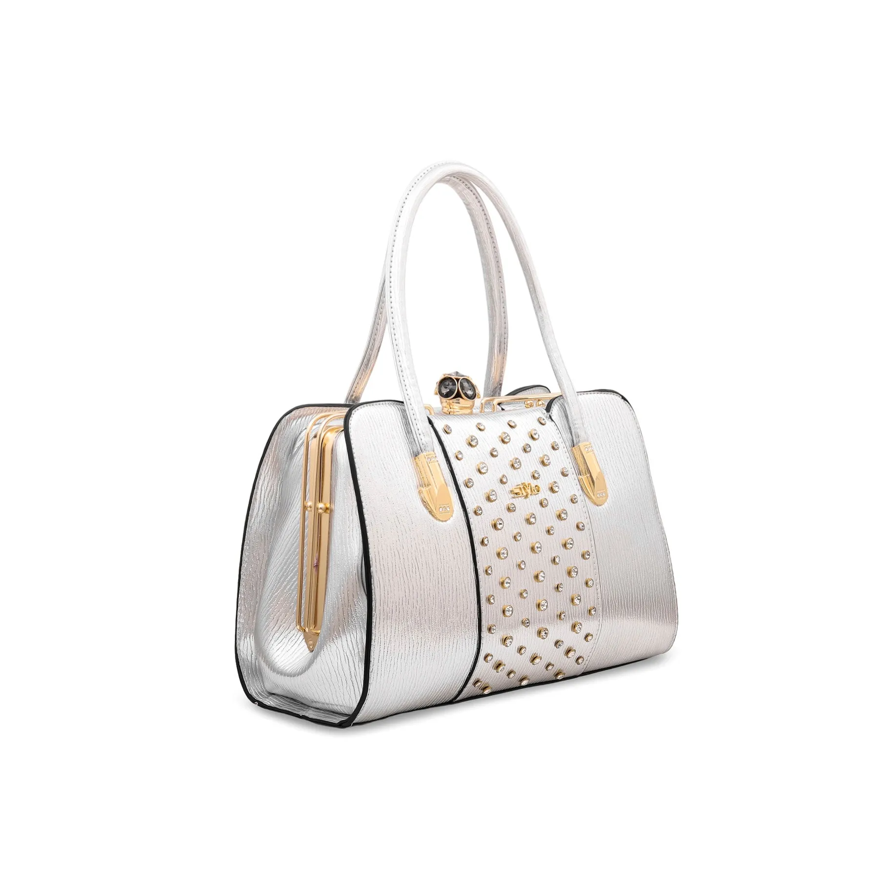 Silver Fancy Hand Bag P35844