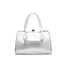 Silver Fancy Hand Bag P35844