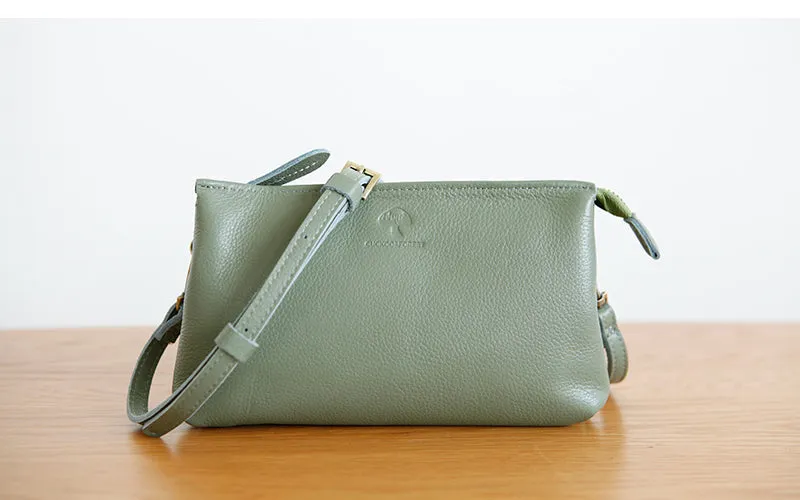 Small Womens Black Shoulder Purse Soft Leather Crossbody Bag