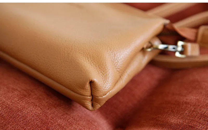 Small Womens Black Shoulder Purse Soft Leather Crossbody Bag