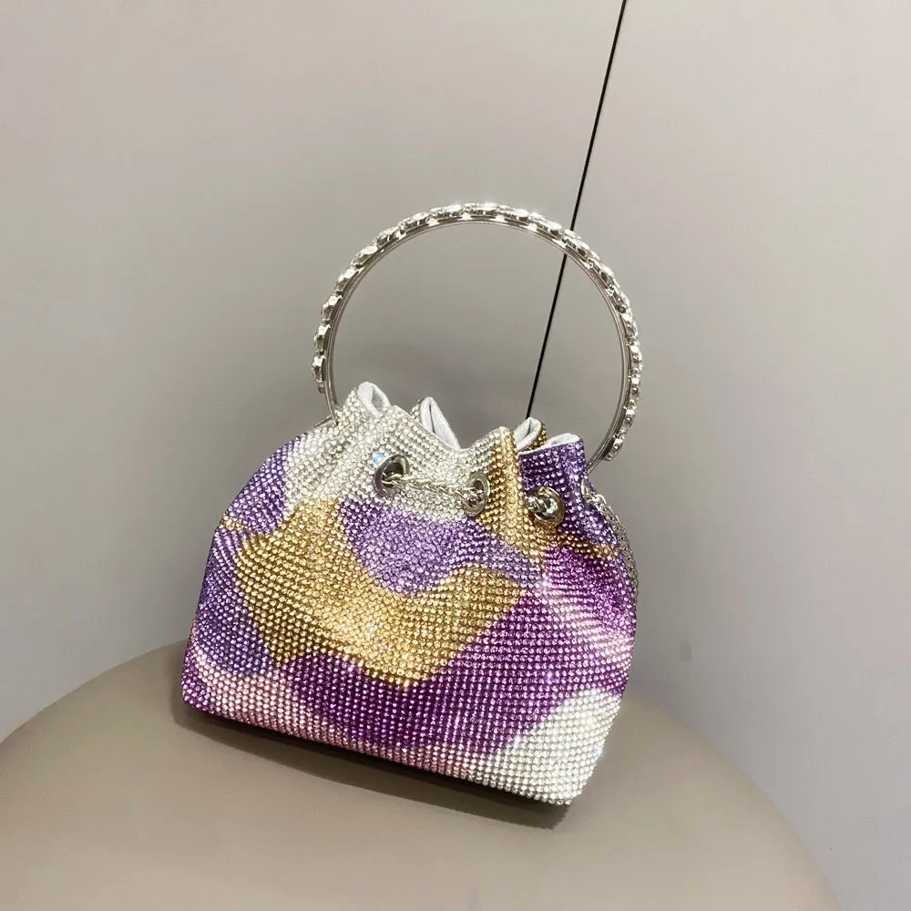 Sparkling Diamond Rhinestone Potli Bucket Bags