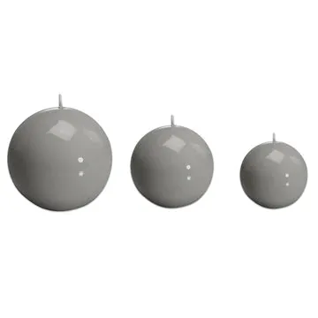 Sphere Ball Grey Candle