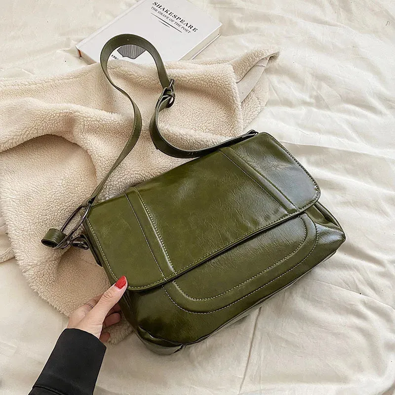 TAVIMART  -  Fashion Large Capacity Women Shoulder Bag Casual Simple Female Tote Bag High Quality Soft Leather Luxury Designe Handbag