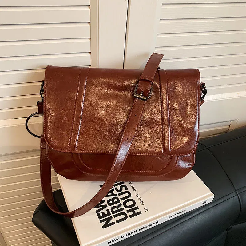 TAVIMART  -  Fashion Large Capacity Women Shoulder Bag Casual Simple Female Tote Bag High Quality Soft Leather Luxury Designe Handbag