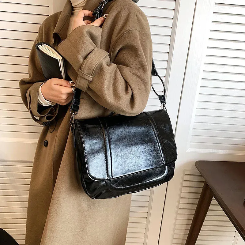 TAVIMART  -  Fashion Large Capacity Women Shoulder Bag Casual Simple Female Tote Bag High Quality Soft Leather Luxury Designe Handbag