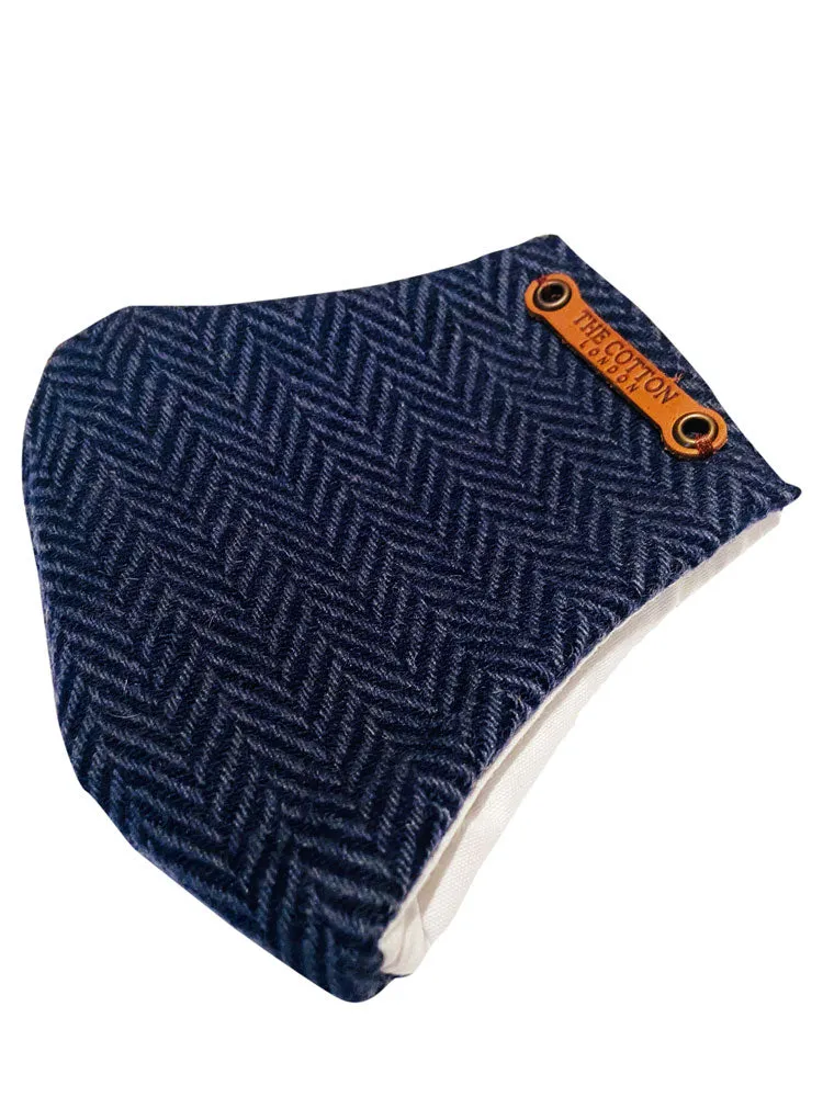 The Cotton® Tweed Face Cloth Mask- Navy
