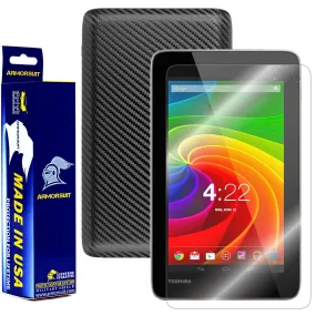 Toshiba Excite 7c Screen Protector   Black Carbon Fiber Film Protector