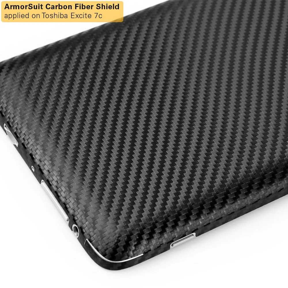 Toshiba Excite 7c Screen Protector   Black Carbon Fiber Film Protector