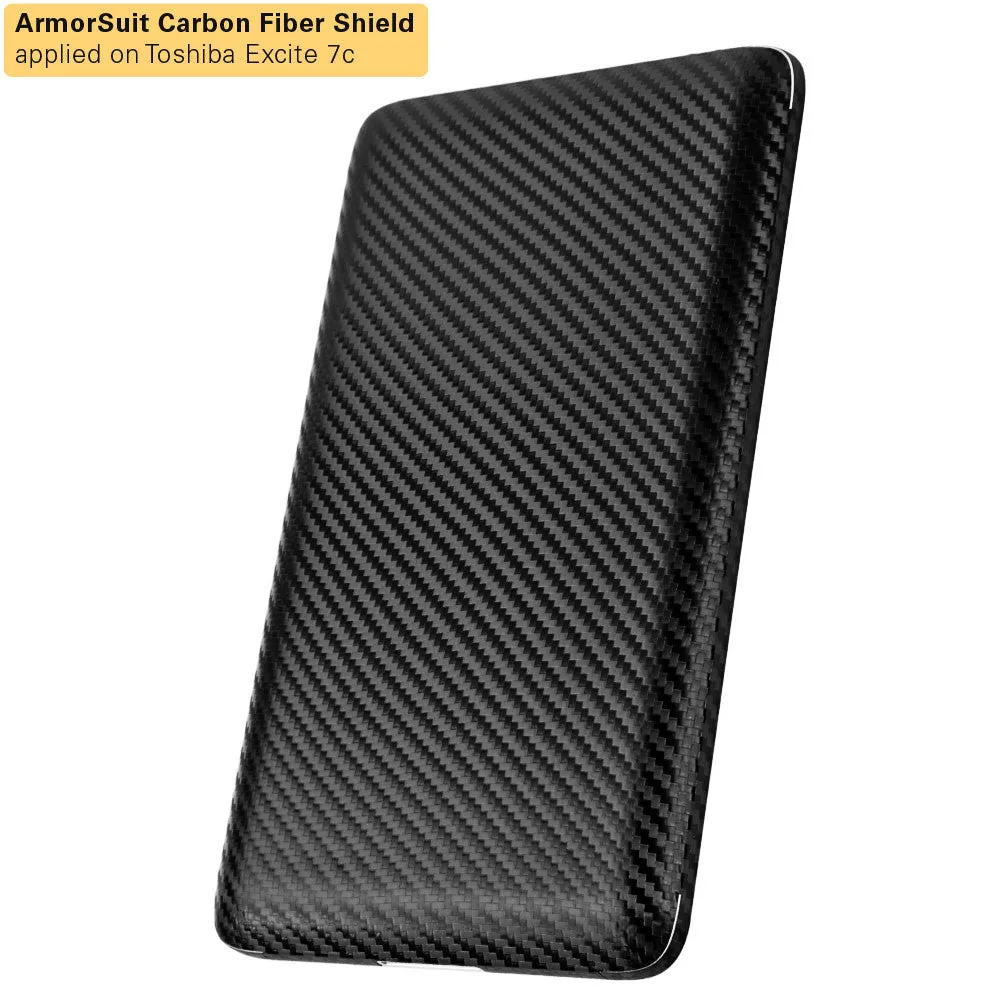 Toshiba Excite 7c Screen Protector   Black Carbon Fiber Film Protector