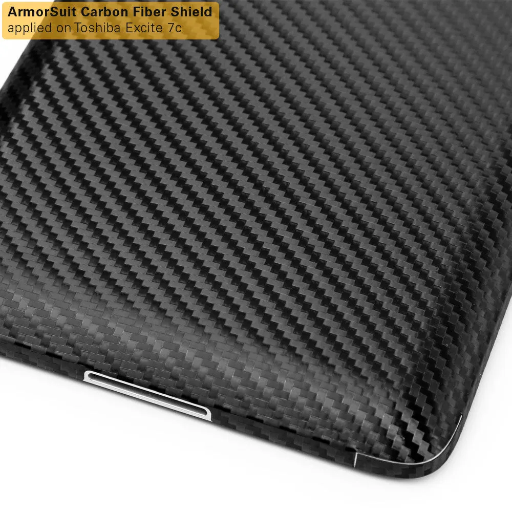 Toshiba Excite 7c Screen Protector   Black Carbon Fiber Film Protector