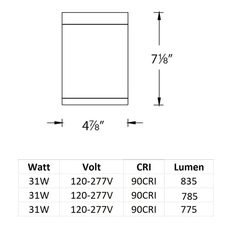Tube Architectural Color Changing Flush Mount