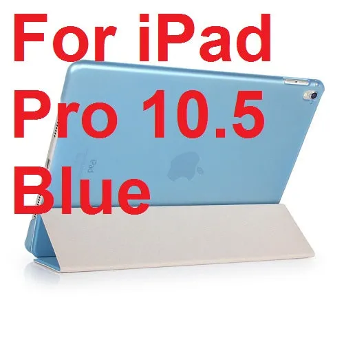 Ultra Slim Three Fold PU Leather with Crystal Hard Back Smart Stand Case Cover for iPad Air 1 2 Pro 9.7 iPad 2017 With Gift