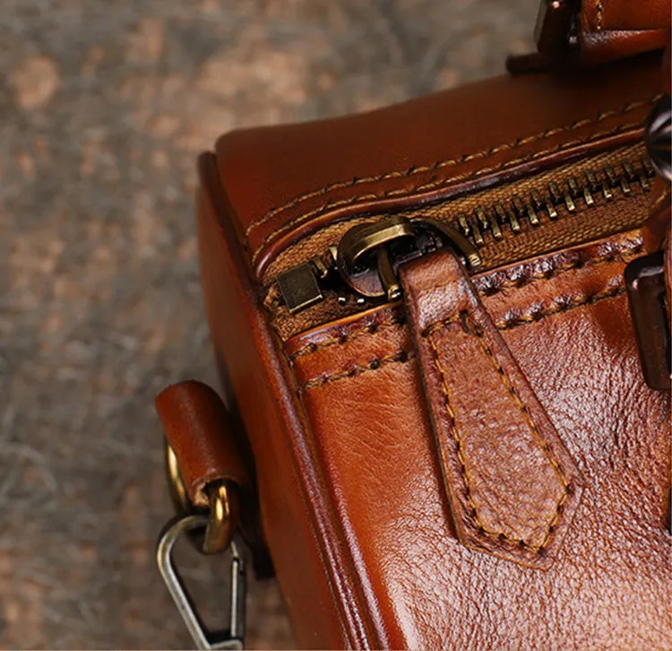 Womens Small Leather Shoulder Bag Top Handle Handbag For Women