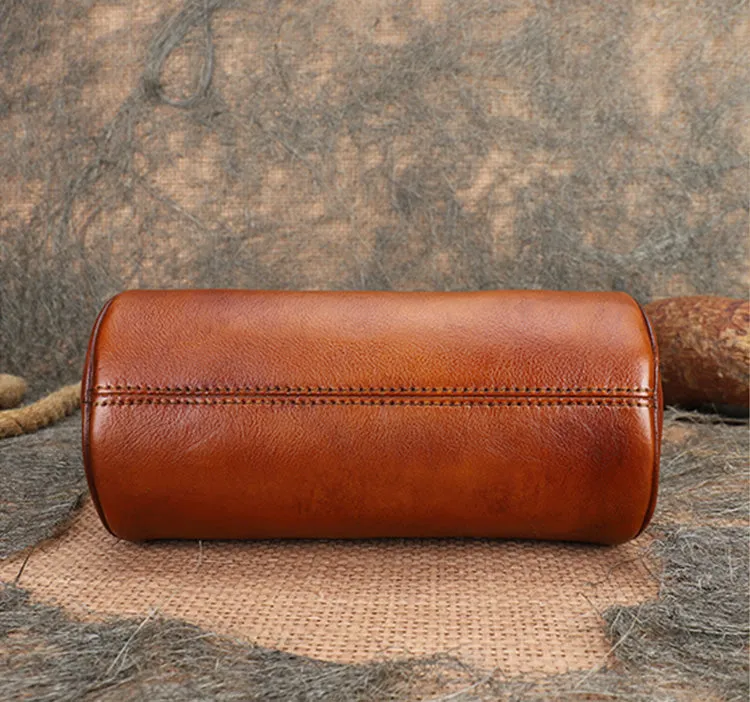 Womens Small Leather Shoulder Bag Top Handle Handbag For Women